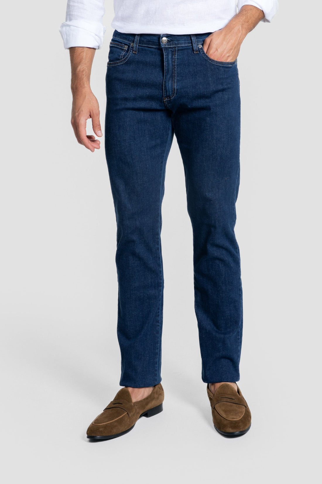 Pantalon Vaquero Skinny Azul Oscuro