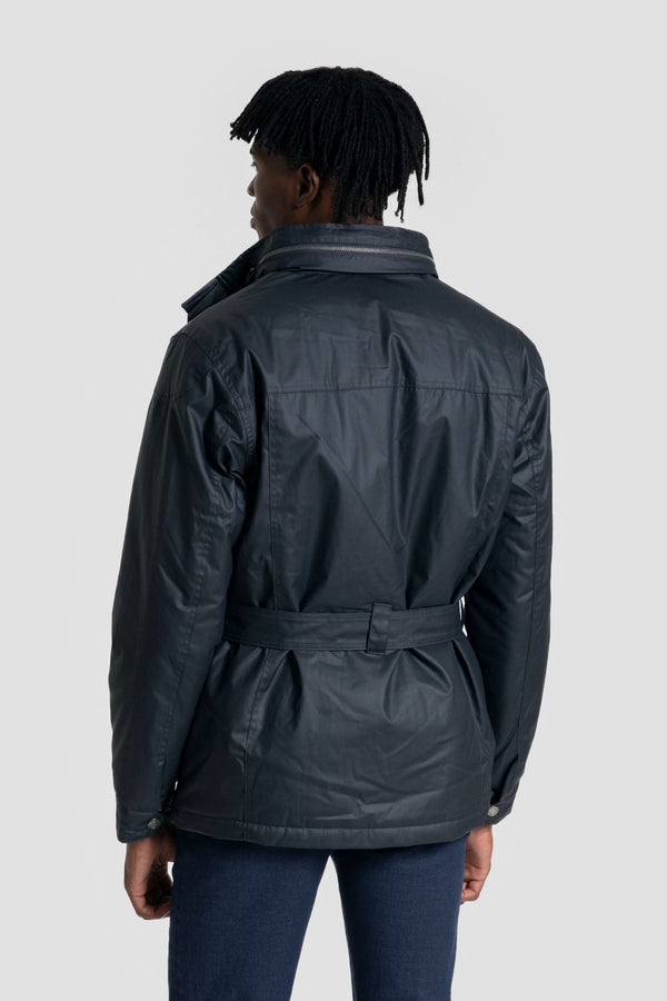 CHAQUETA ENCERADA CINTURON MARINO