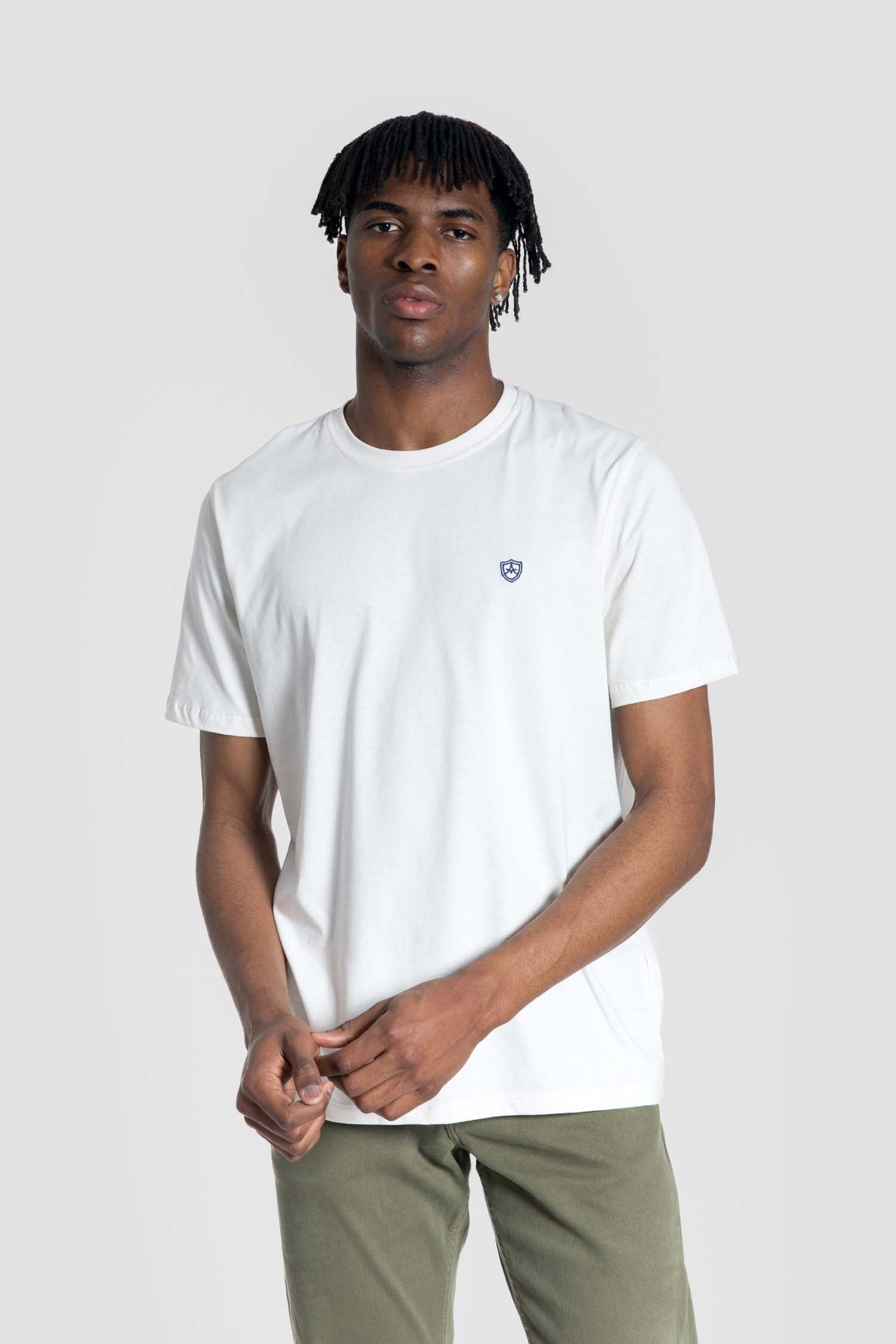 Camiseta Básica Escudo Hueso