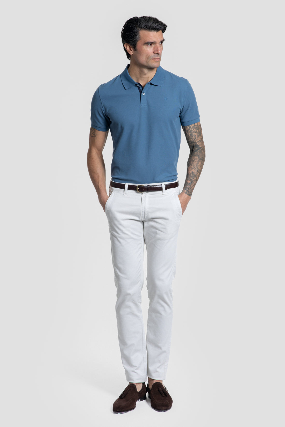 Polo Escudo Azul