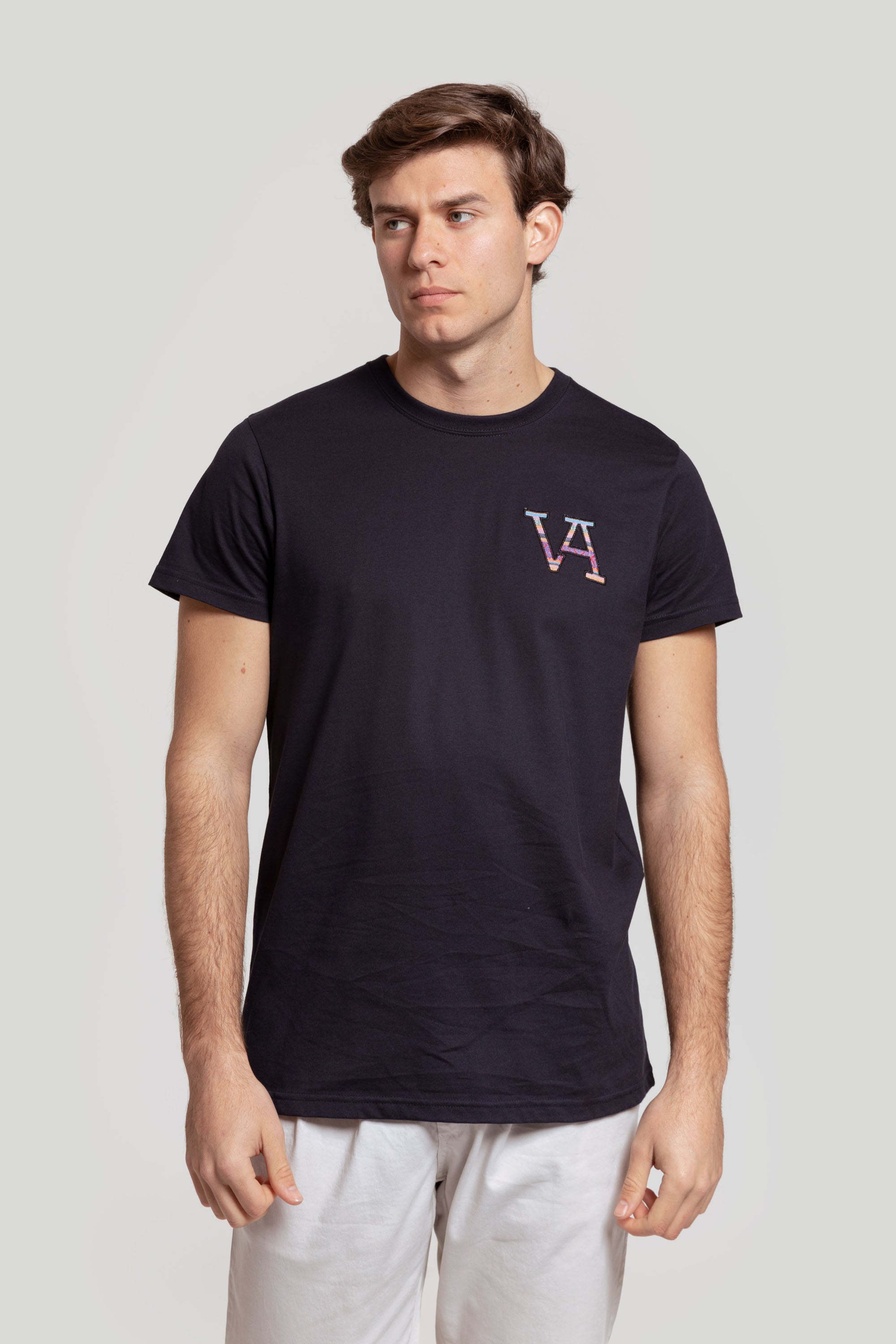 Camiseta VA logo étnico Marino