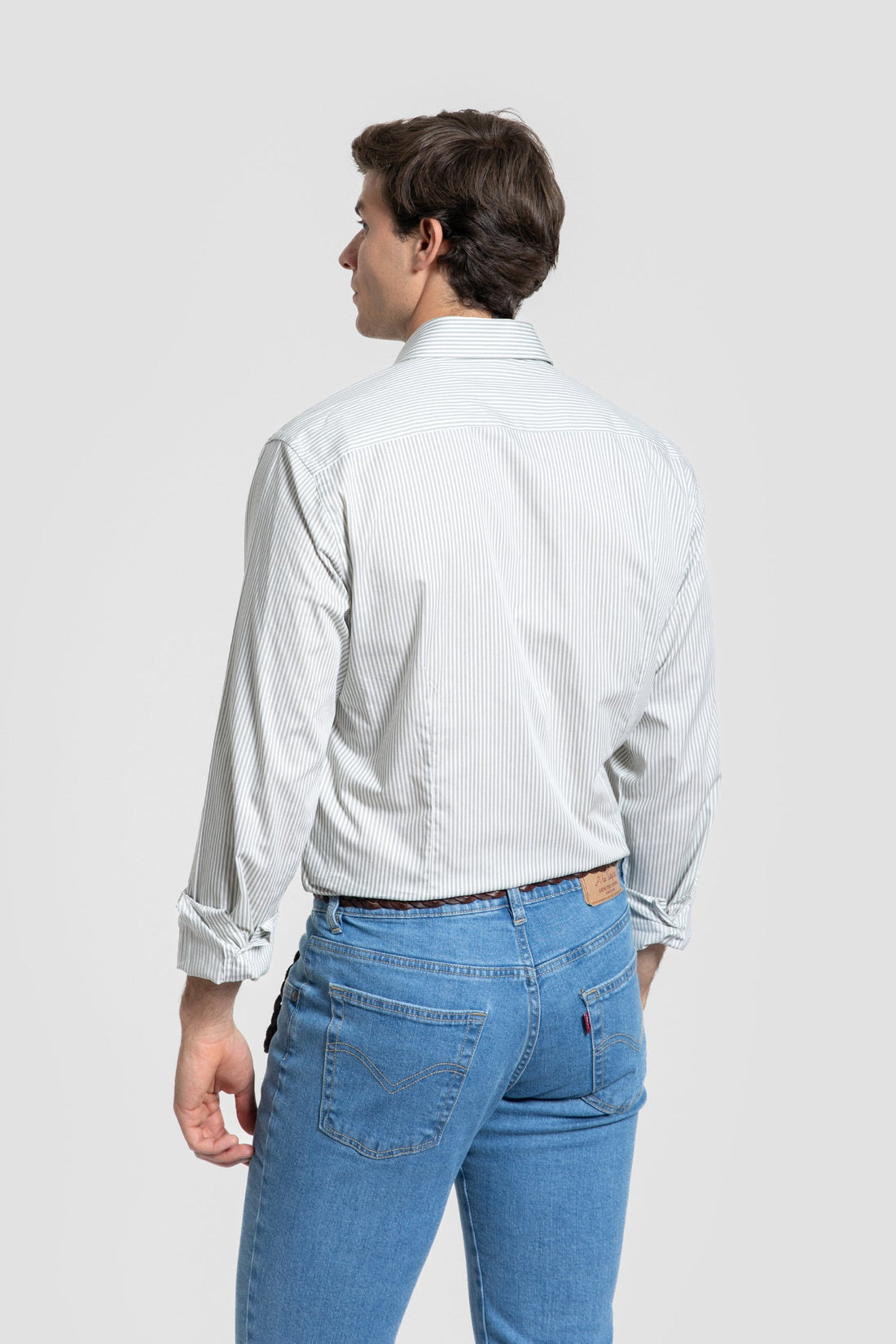 Camisa Rayas Kaki
