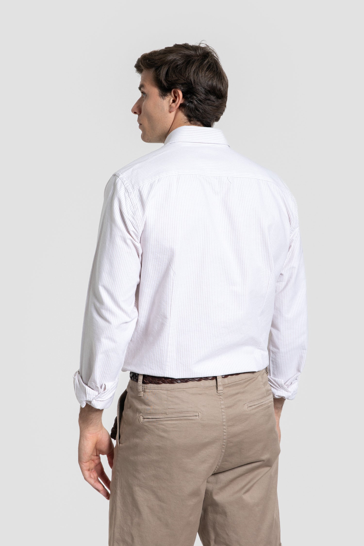 Camisa Rayas Camel