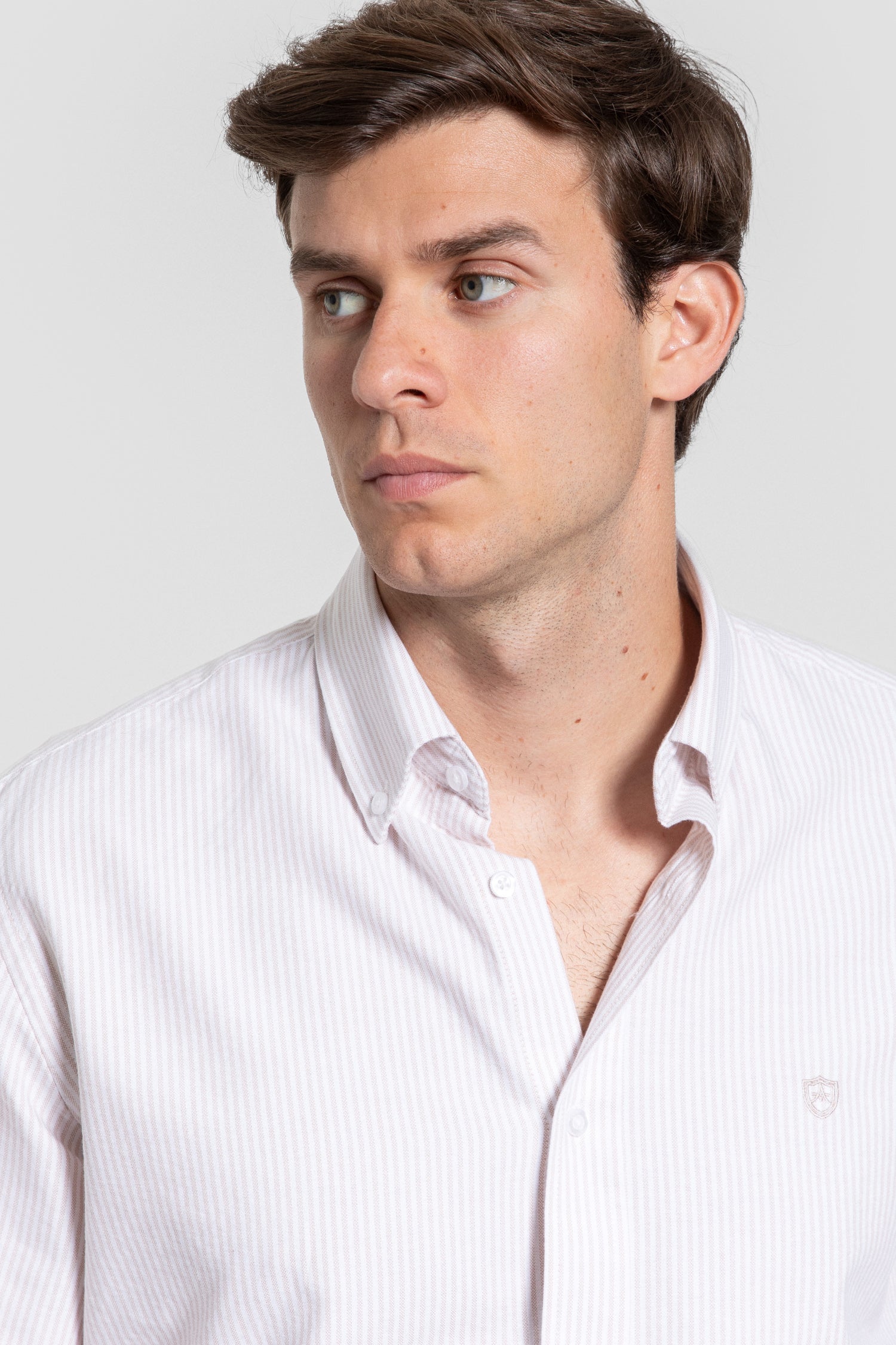 Camisa Rayas Camel