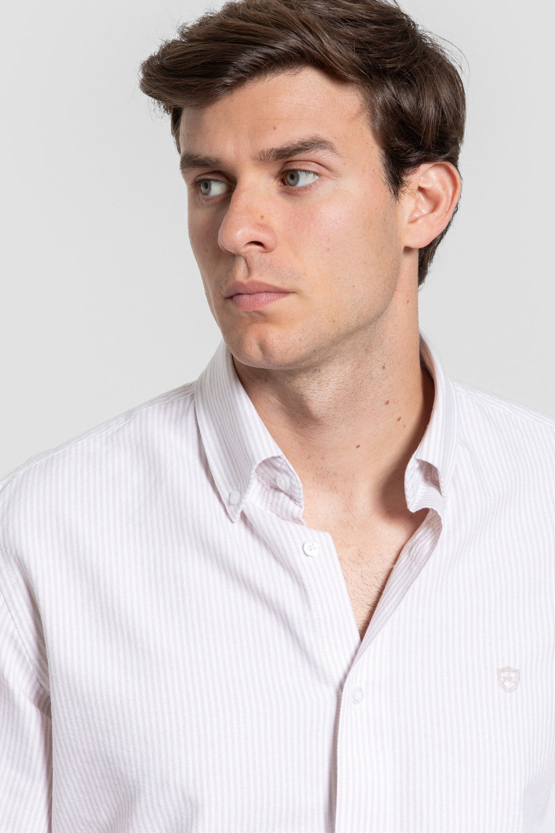 Camisa Rayas Camel