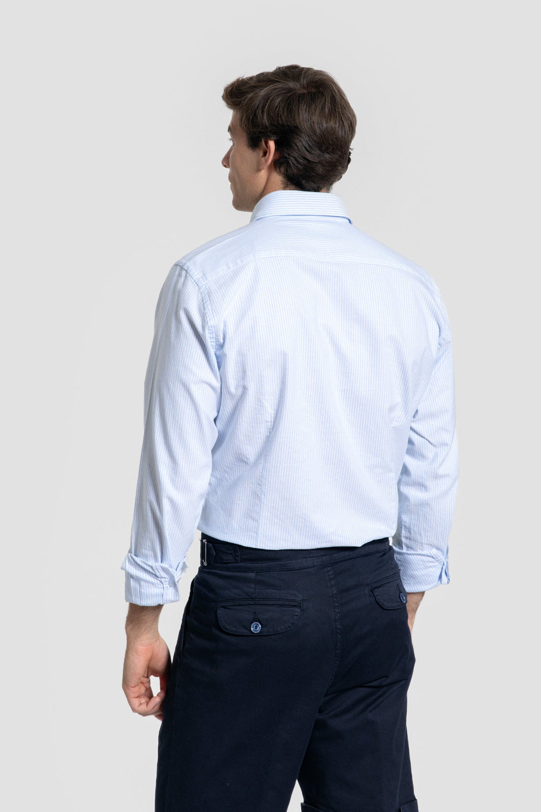 Camisa Rayas Celeste