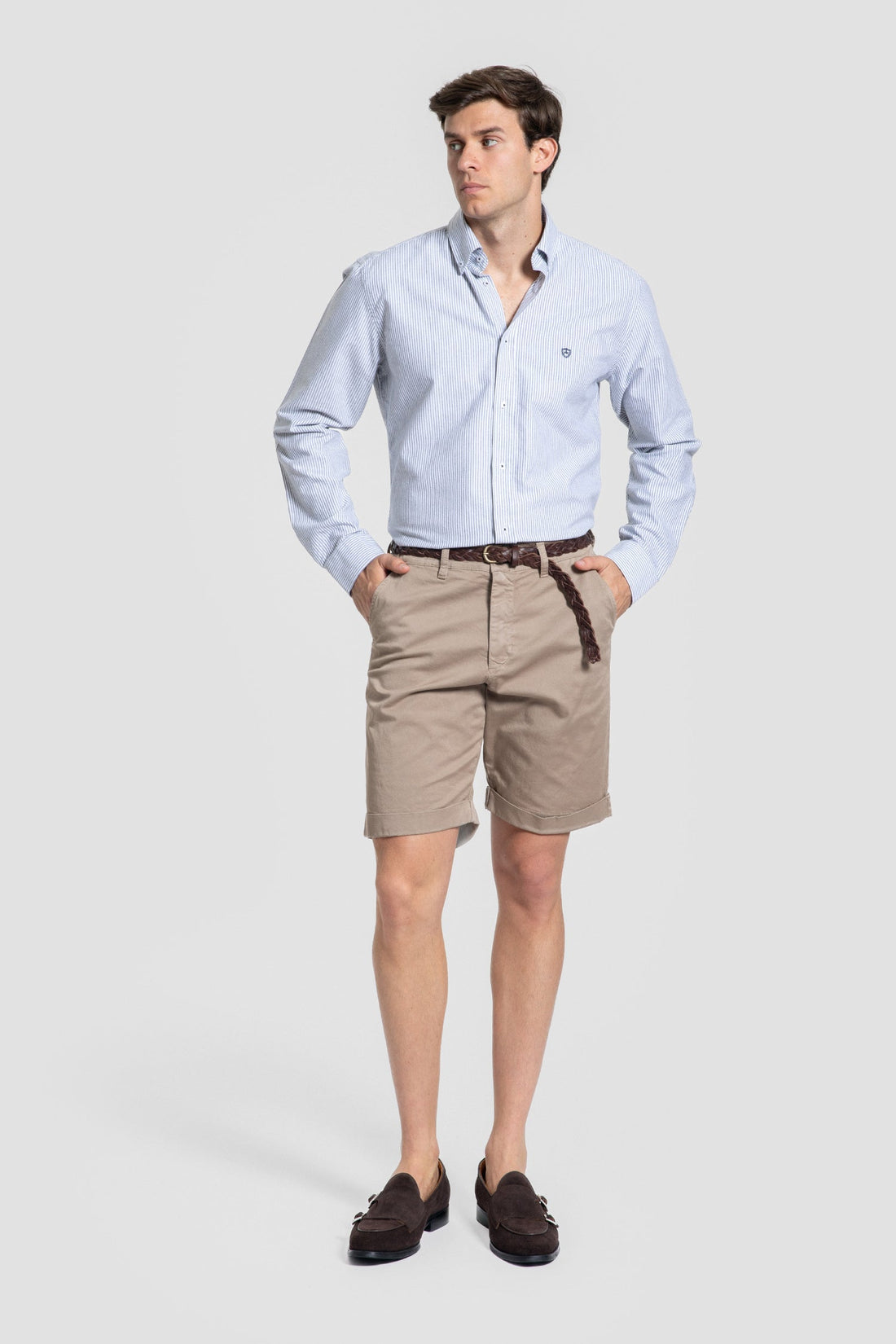 Camisa Rayas Gris