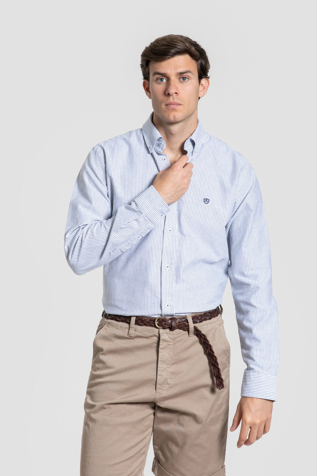 Camisa Rayas Gris