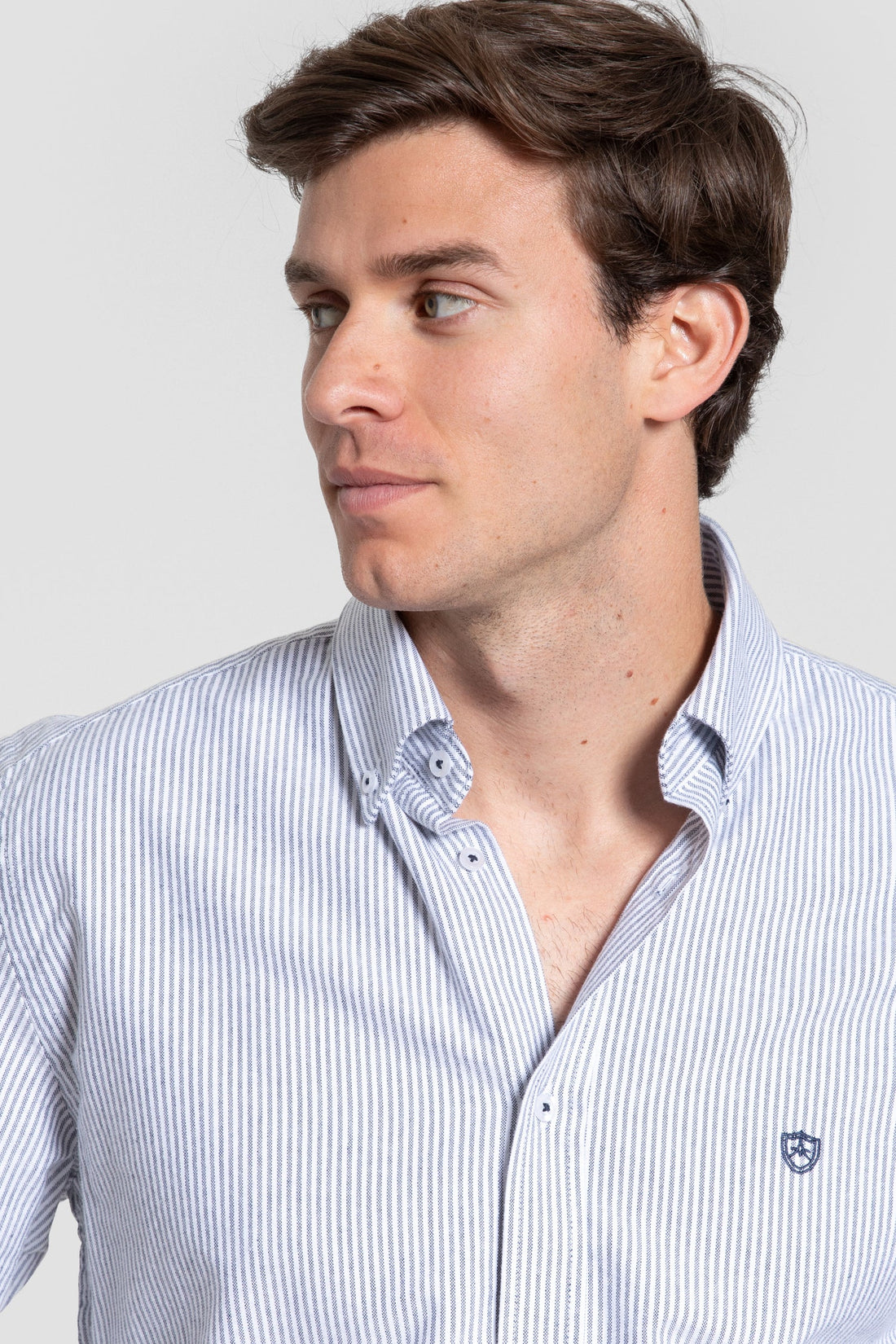 Camisa Rayas Gris