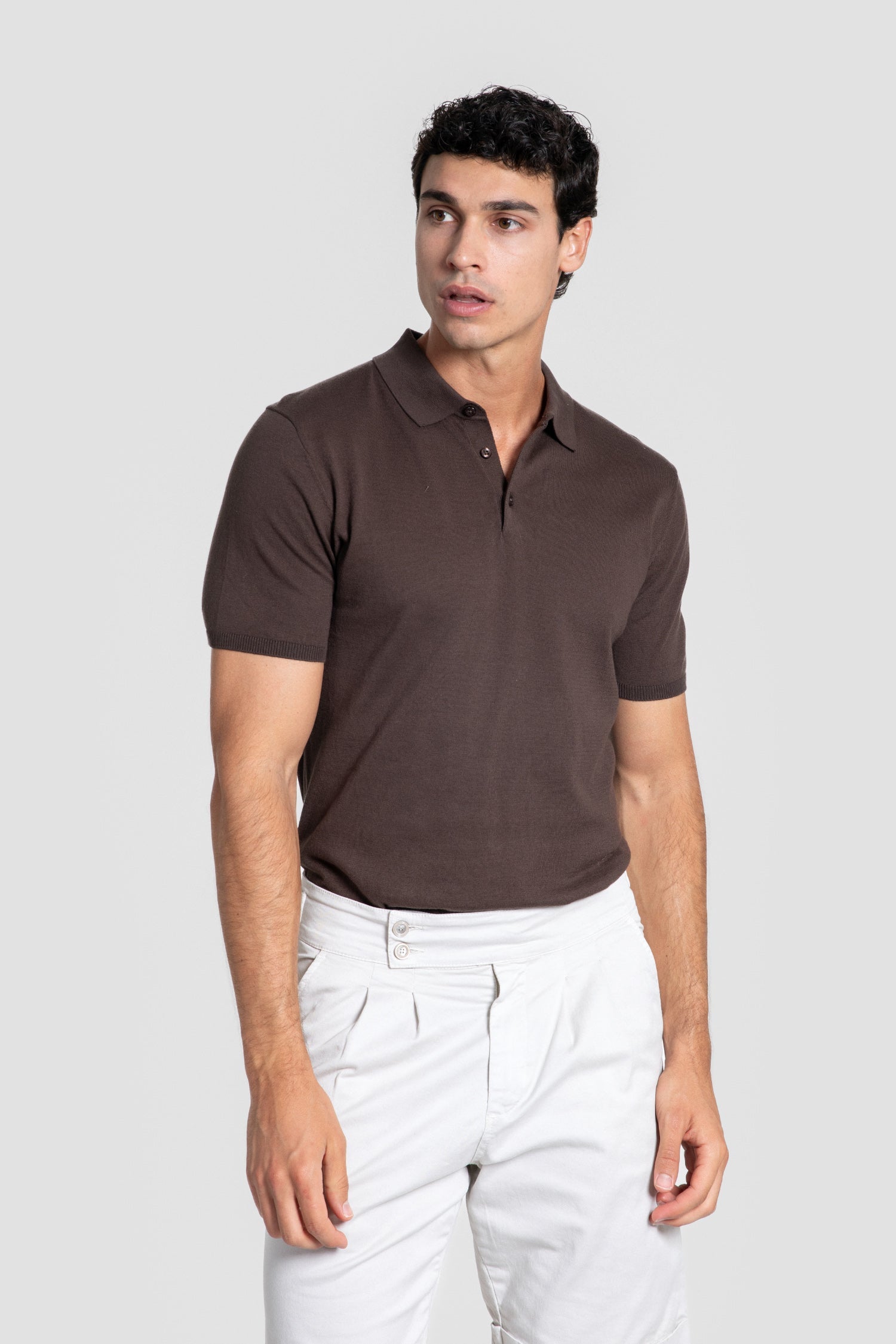 Polo Punto Marrón