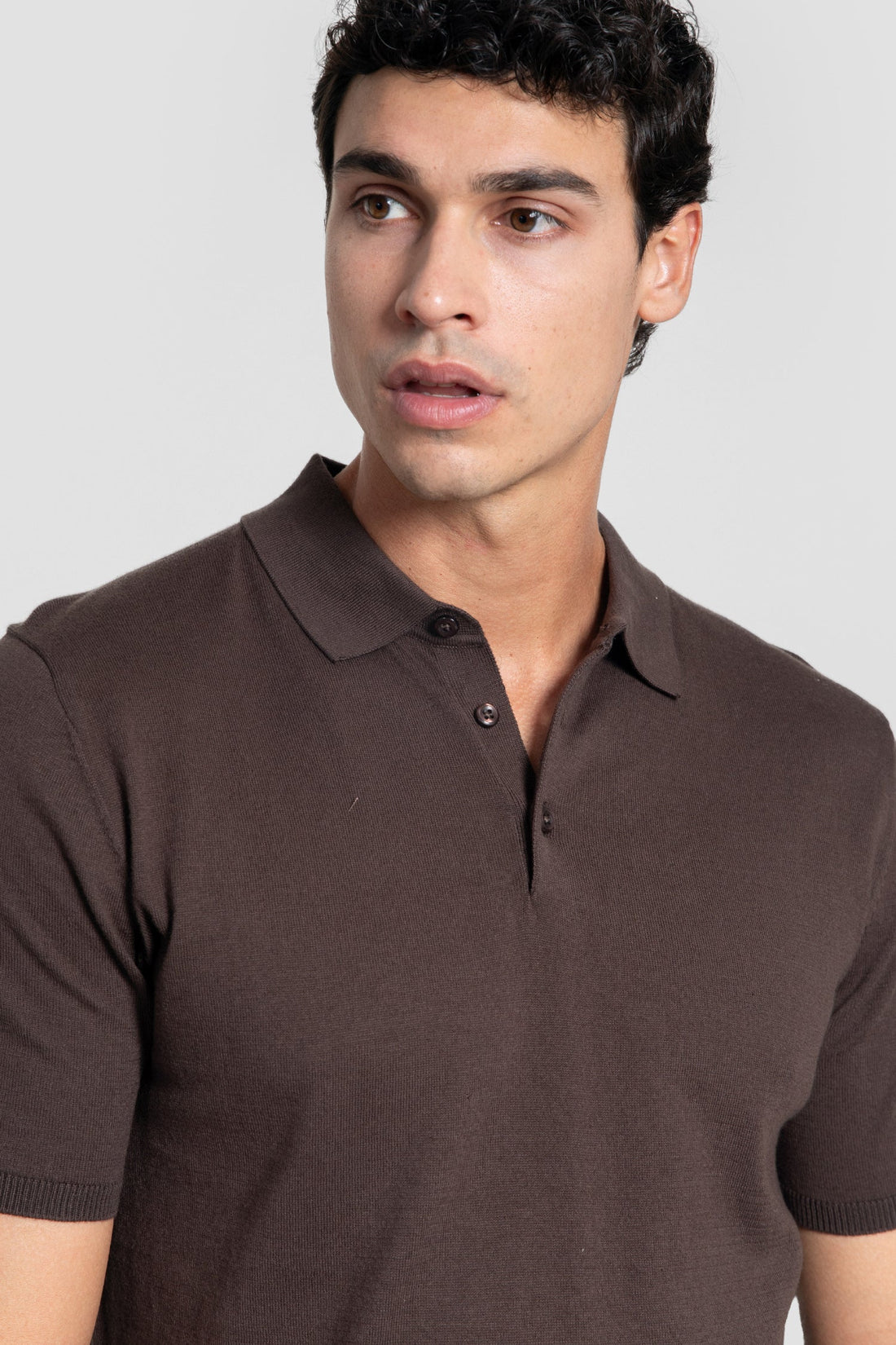 Polo Punto Marrón