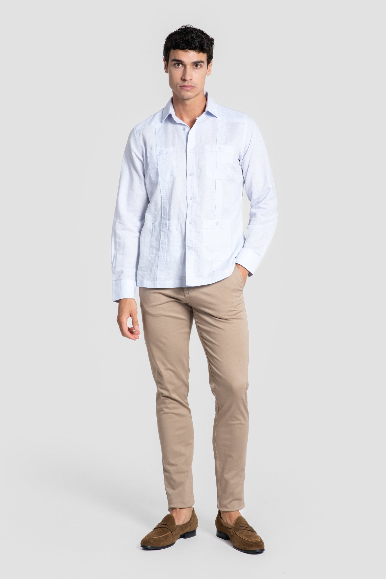 Guayabera Celeste