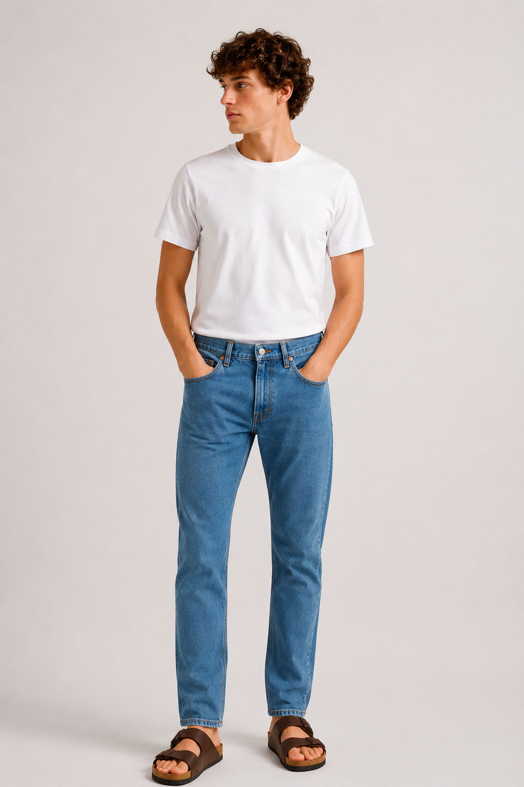 Vaquero Slim Fit Azul Claro