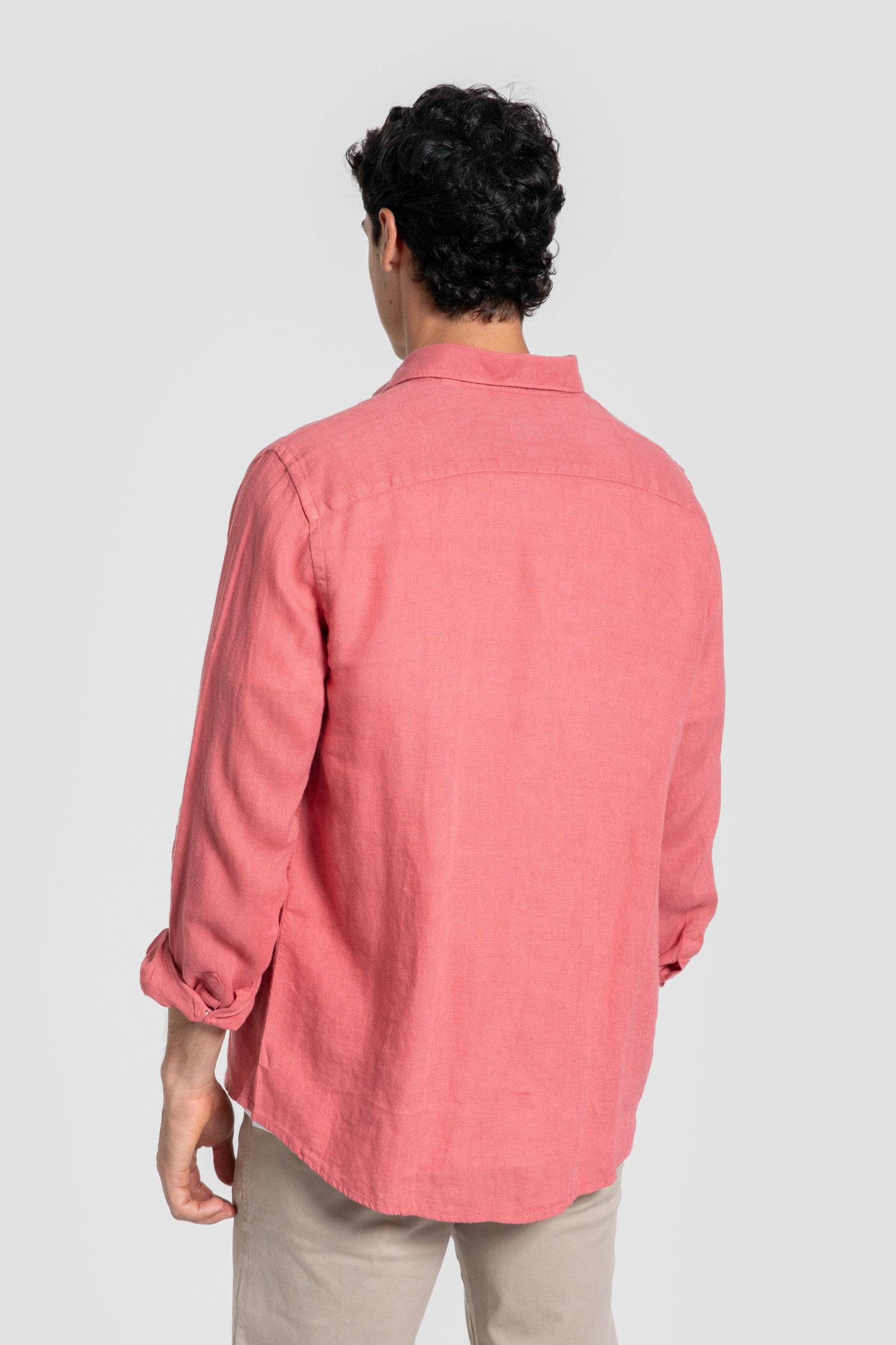 Camisa Lino Coral