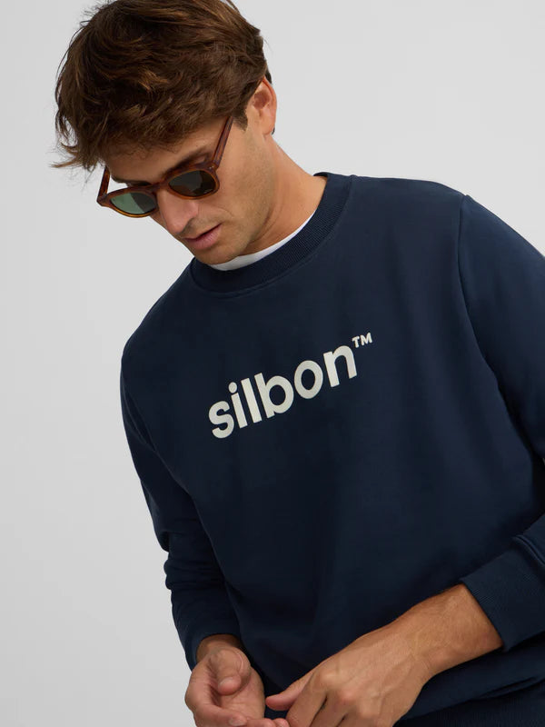 SUDADERA SILBON FLOCK - MARINO
