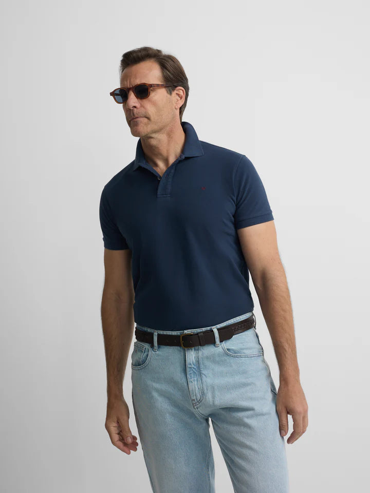 POLO CLASICO SILBON - MARINO