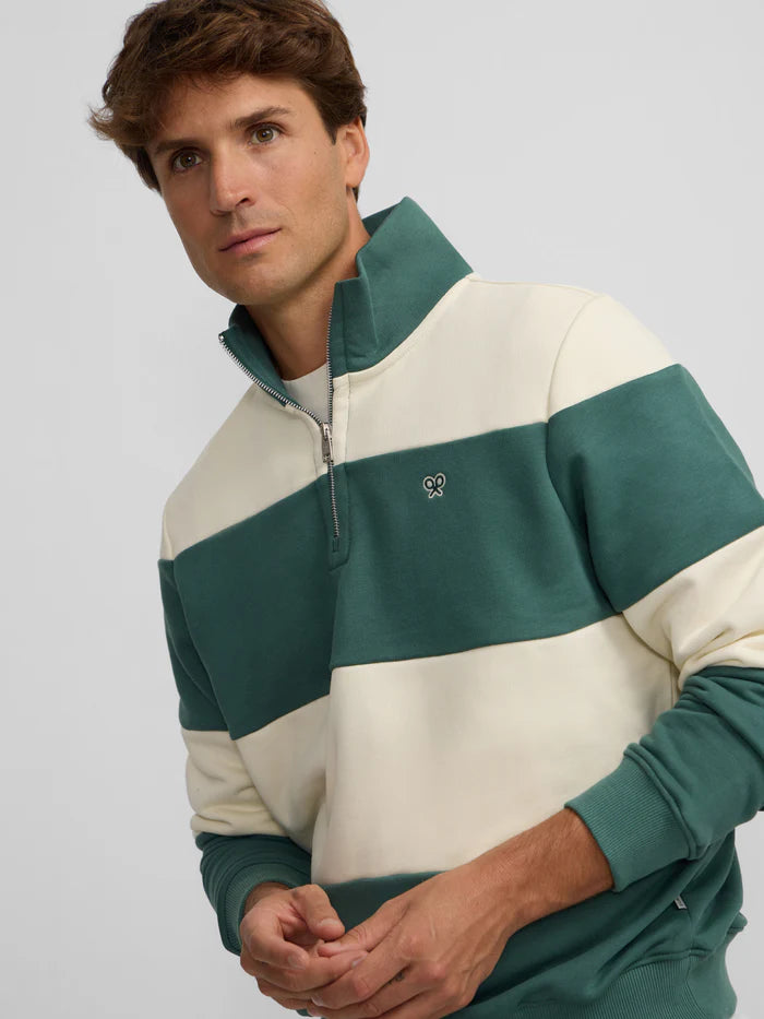 SUDADERA SILBON MEDIA CREMALLERA - VERDE