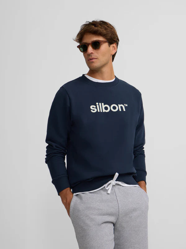 SUDADERA SILBON FLOCK - MARINO