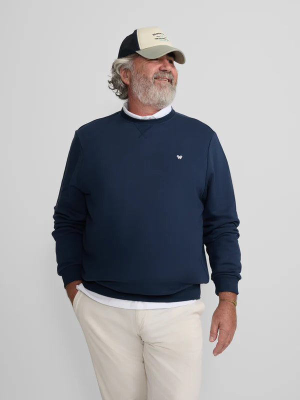 SUDADERA SILBON MINILOGO - MARINO
