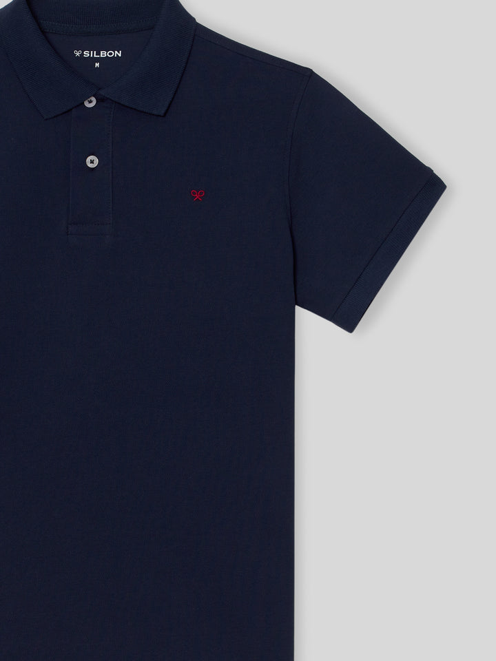 POLO CLASICO SILBON - MARINO