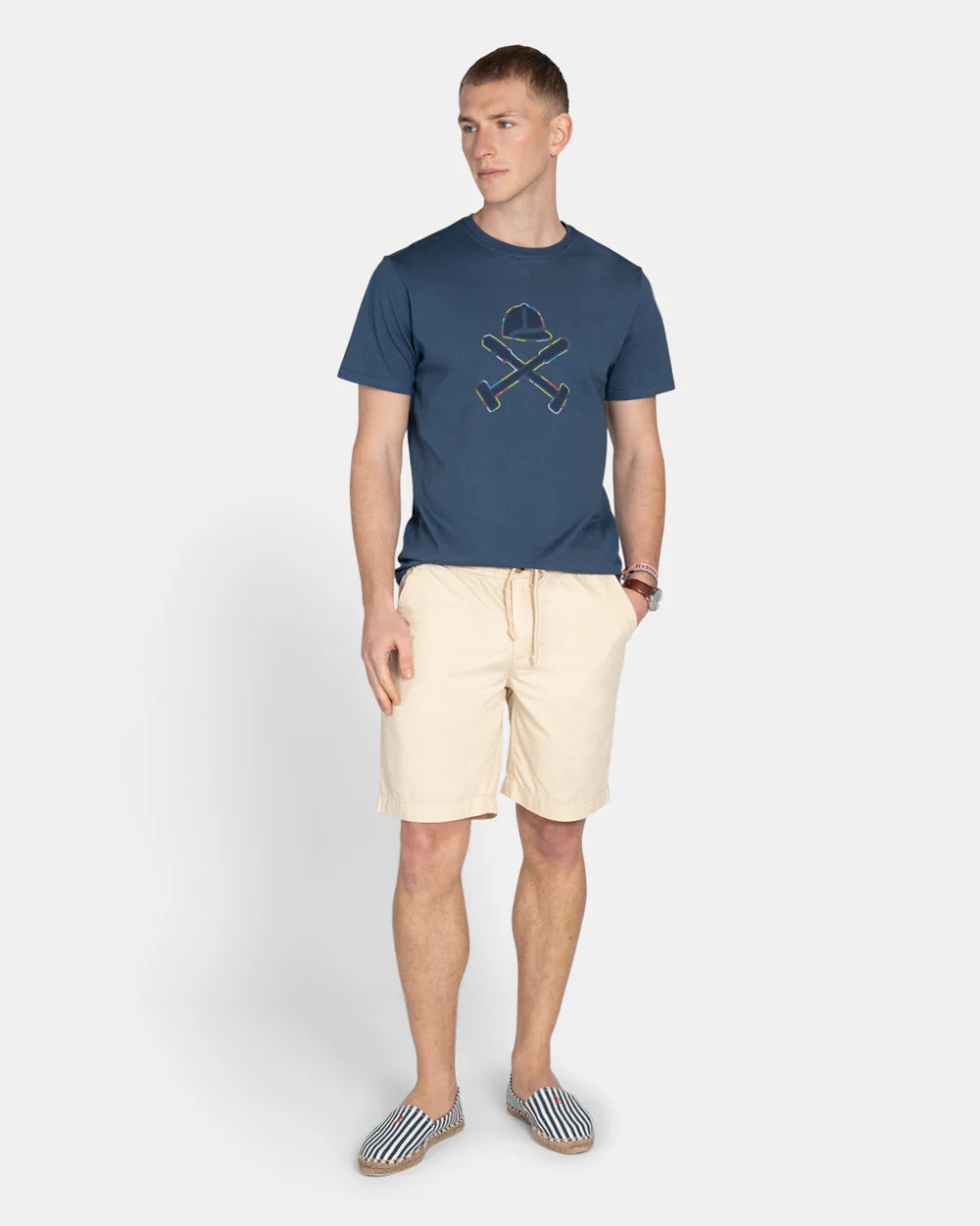 CAMISETA HARPER STITCHING - AZUL
