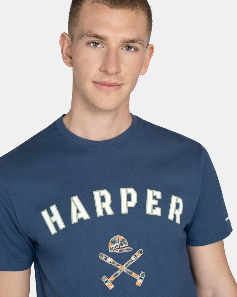 CAMISETA HARPER RETRO - AZUL
