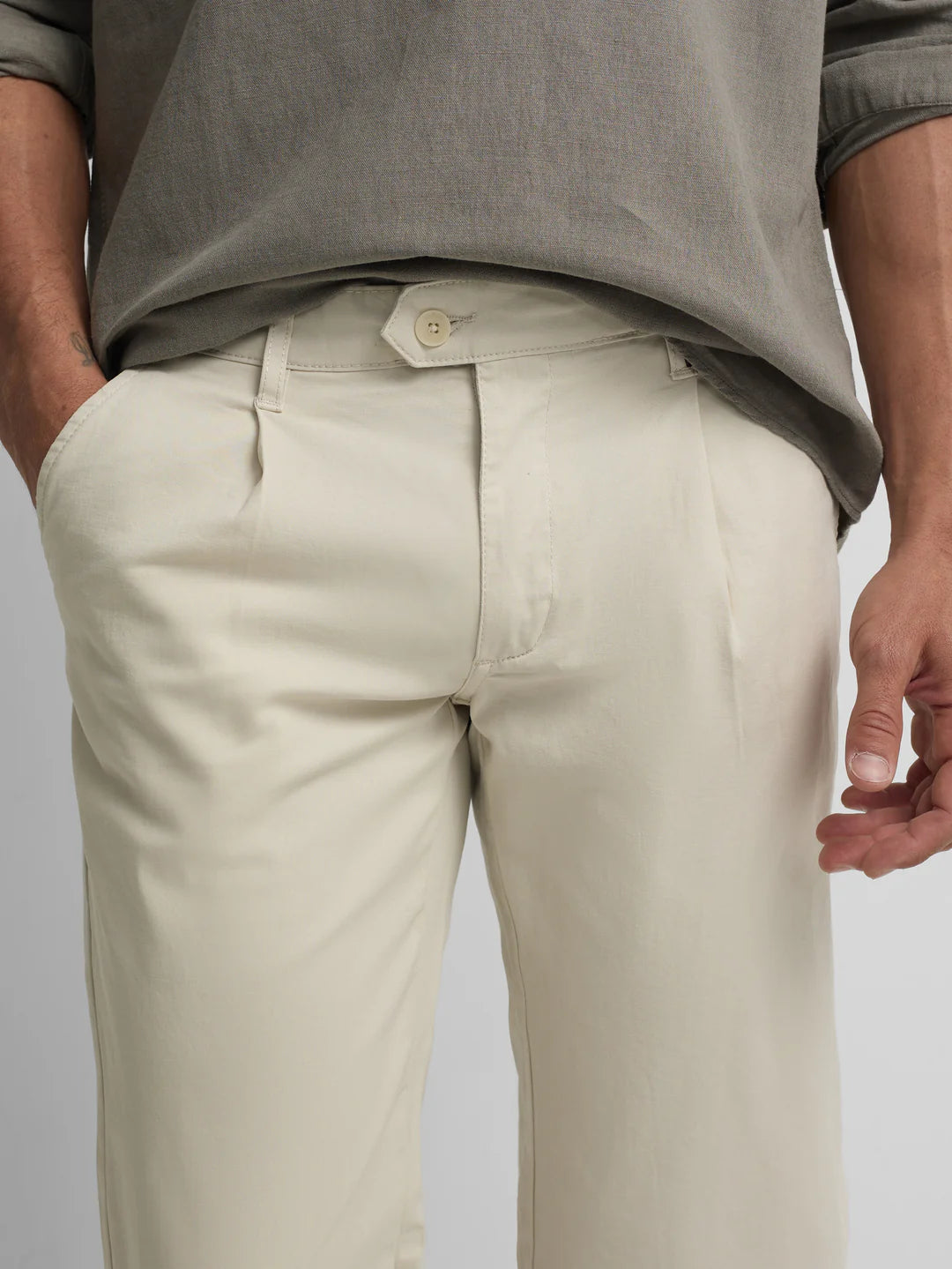 PANTALÓN SPORT CHINO SILBON - PIEDRA
