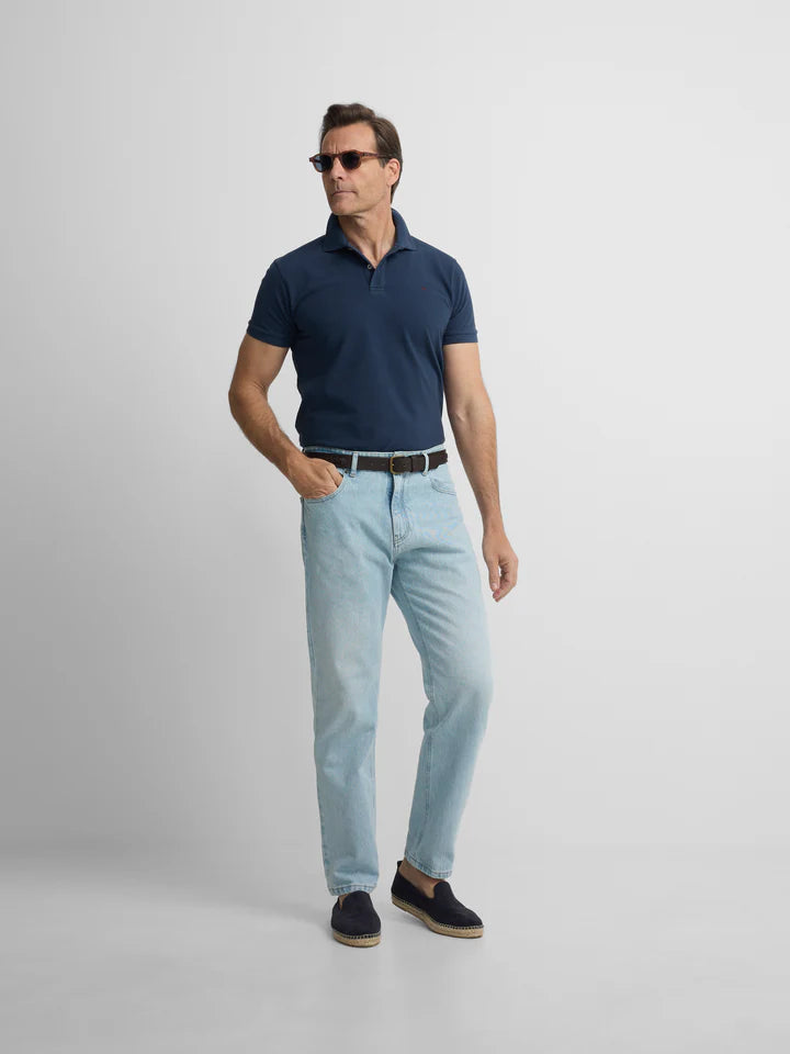 POLO CLASICO SILBON - MARINO