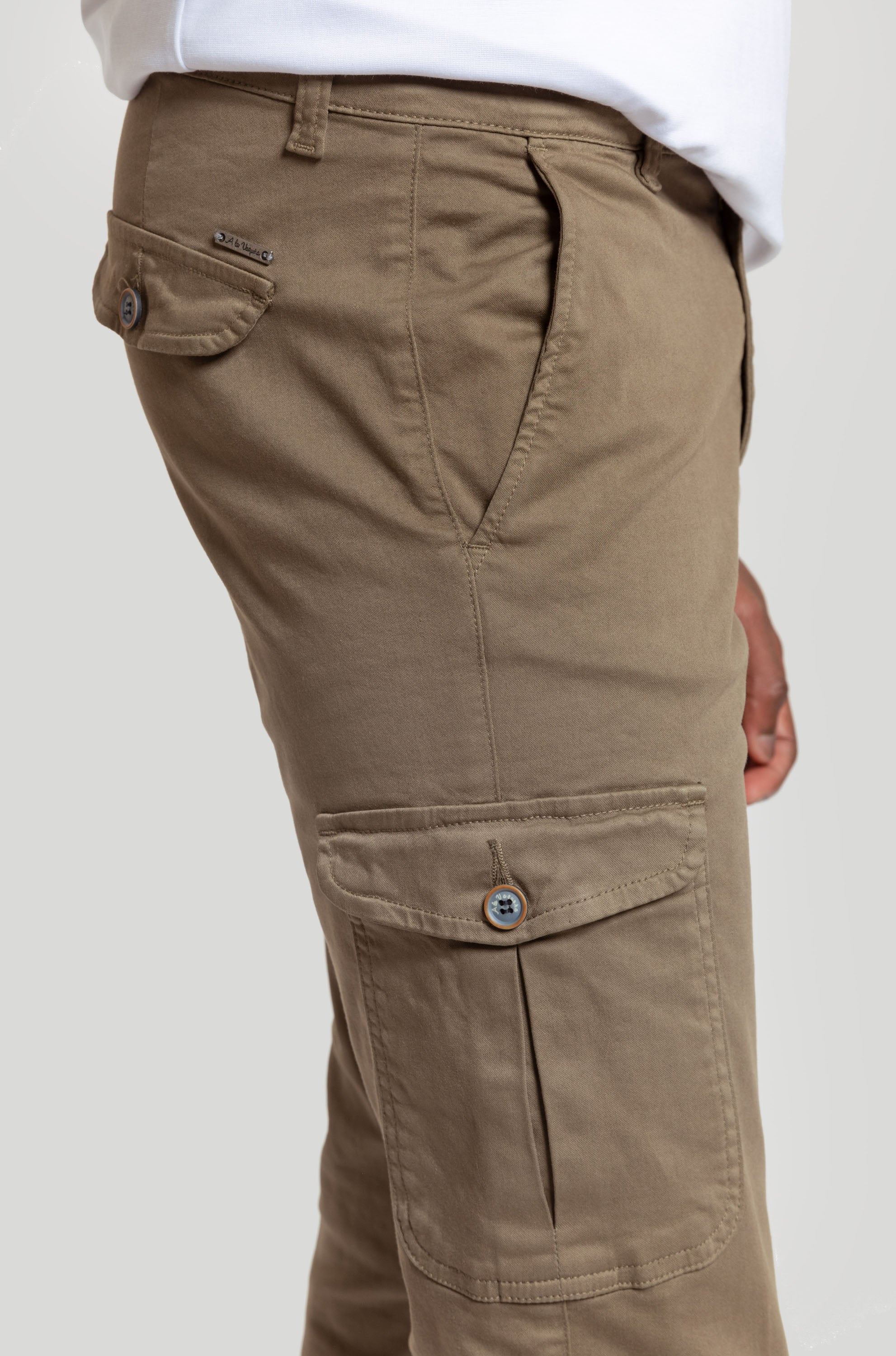 Chino Cargo Tapeta Kaki