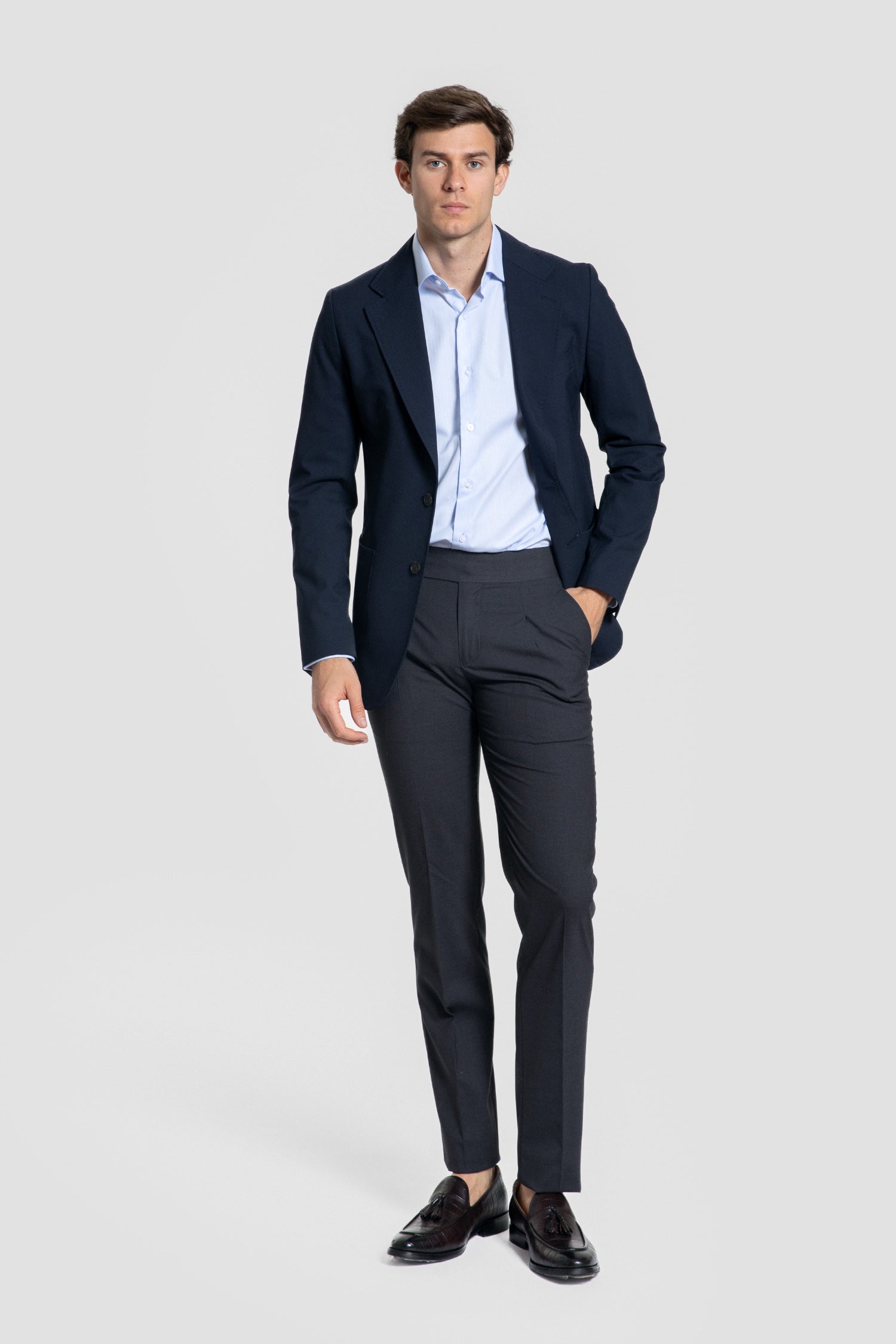 Camisa Vestir Espiga Celeste