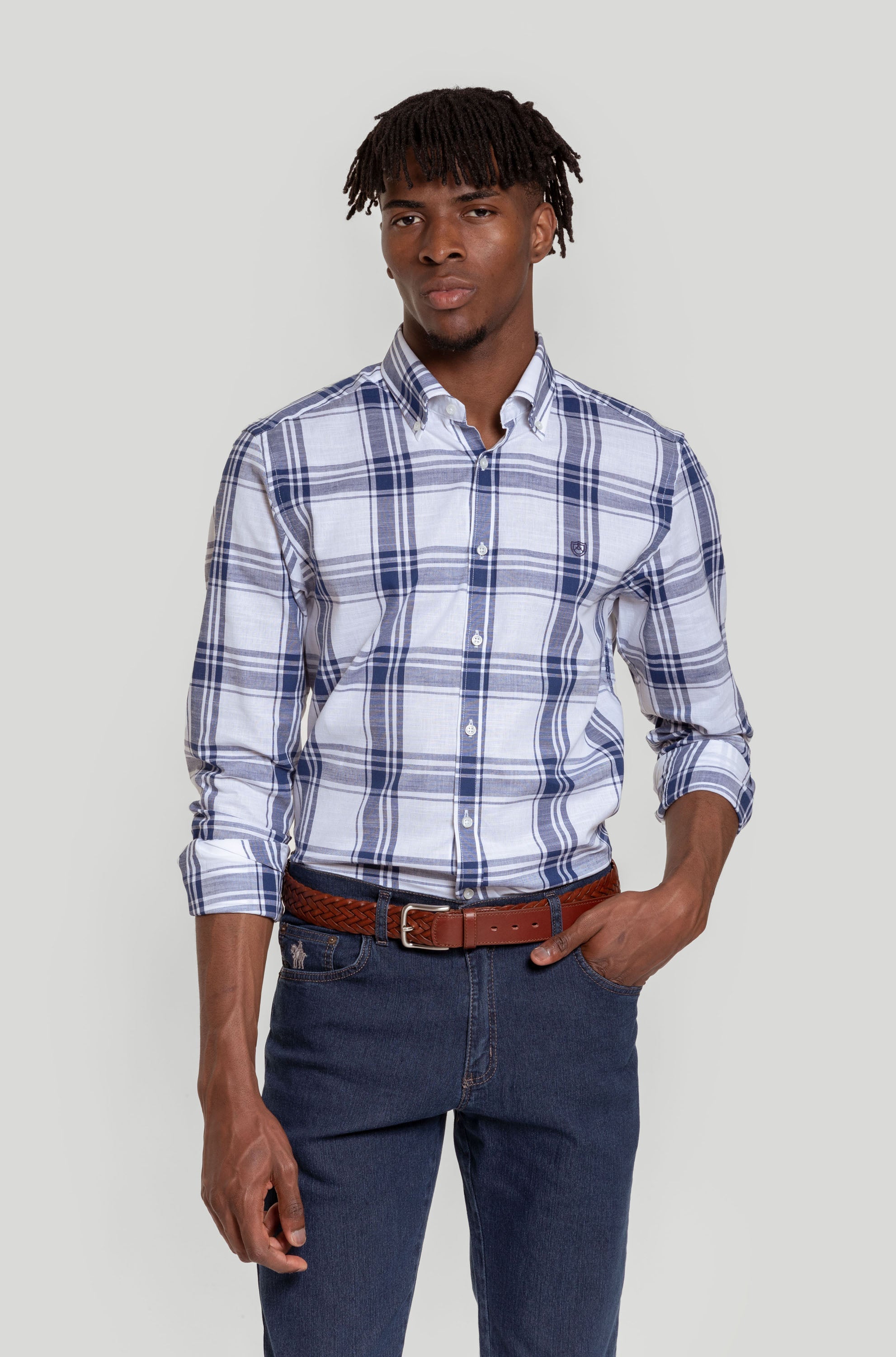 Pantalon Vaquero Regular Piedra