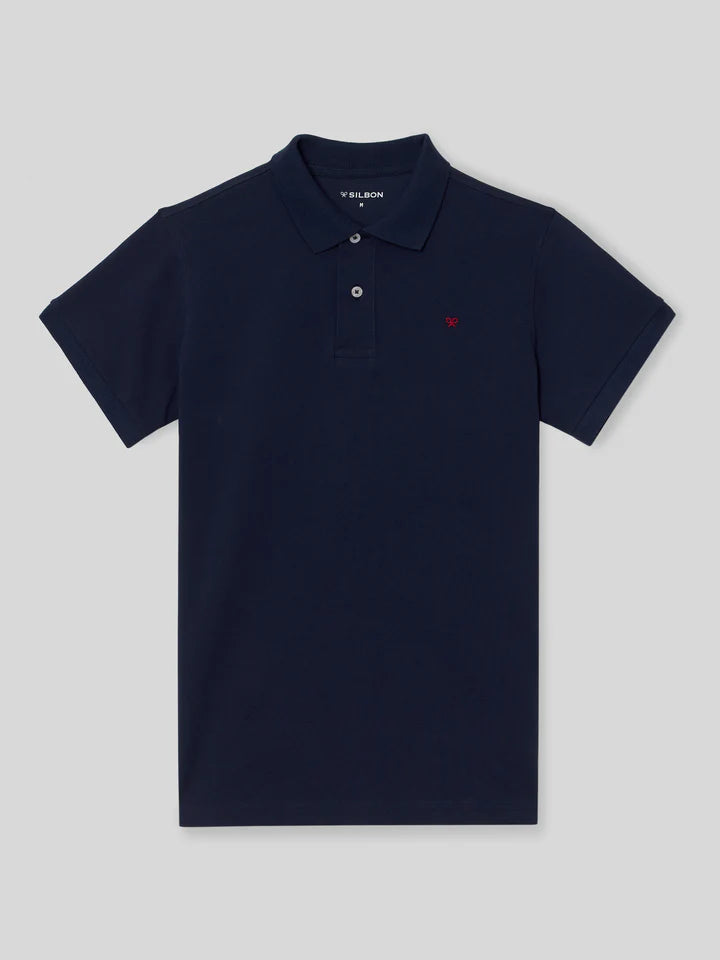 POLO CLASICO SILBON - MARINO