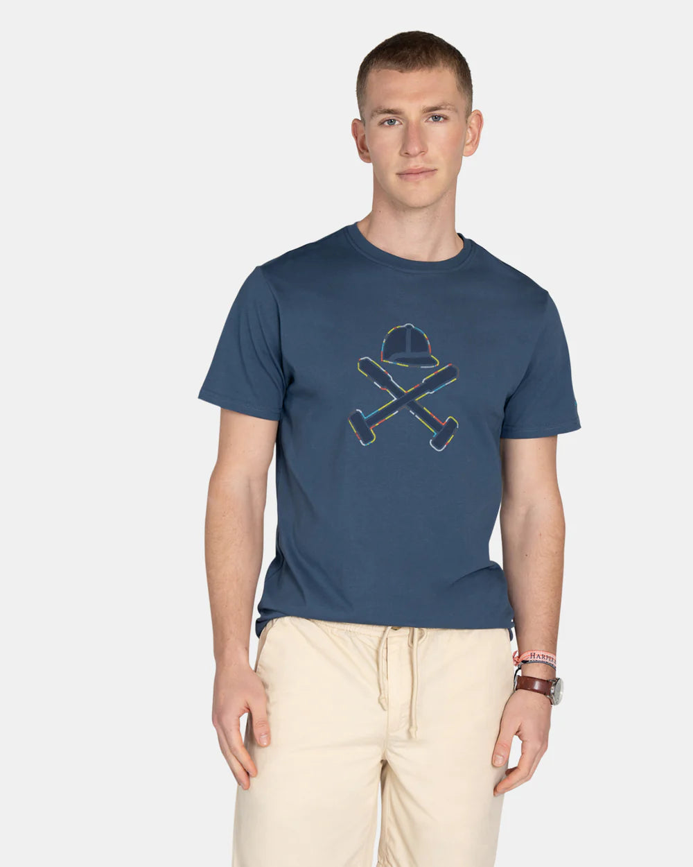 CAMISETA HARPER STITCHING - AZUL