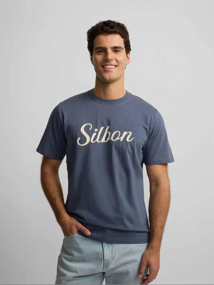 CAMISETA SILBON VINTAGE - AZUL INDIGO
