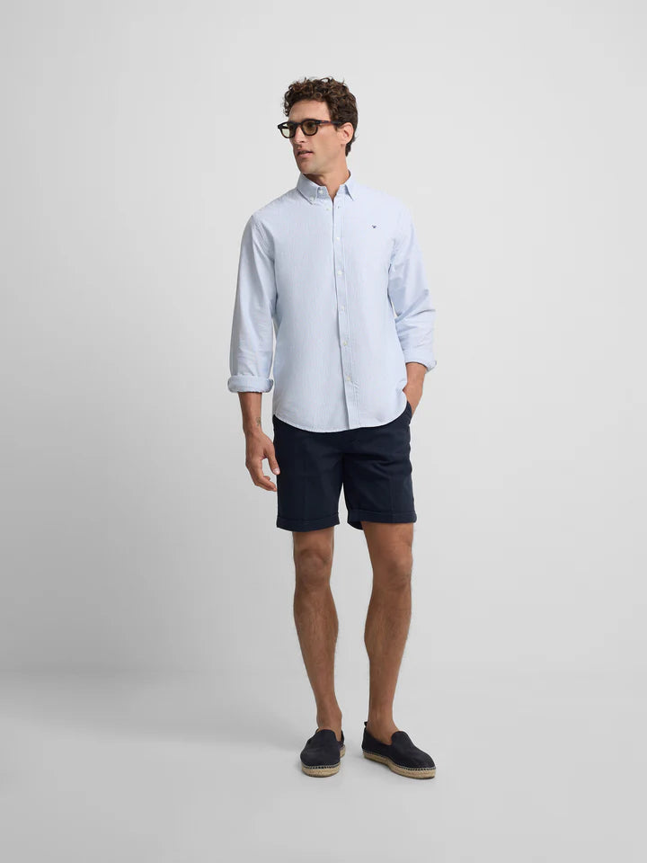 BERMUDA SILBON CLASICA - AZUL NOCHE