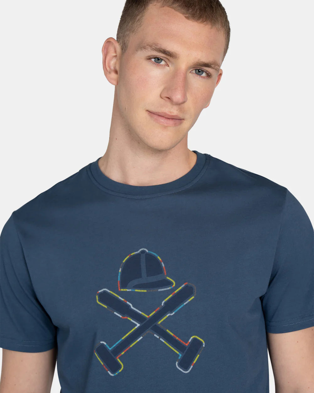 CAMISETA HARPER STITCHING - AZUL