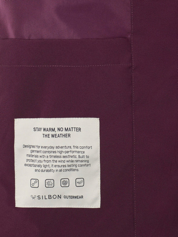 ABRIGO SILBON TECNICO ACOLCHADO - BURDEOS