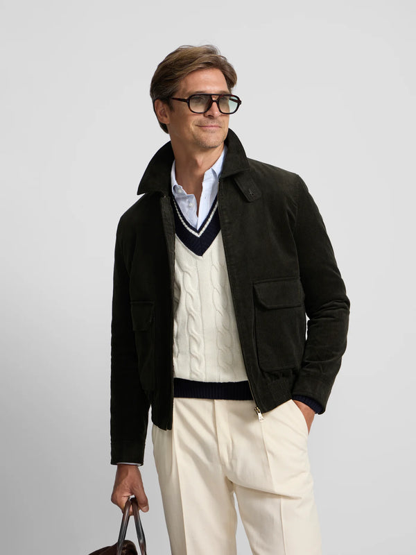CHAQUETA SILBON PANA - VERDE
