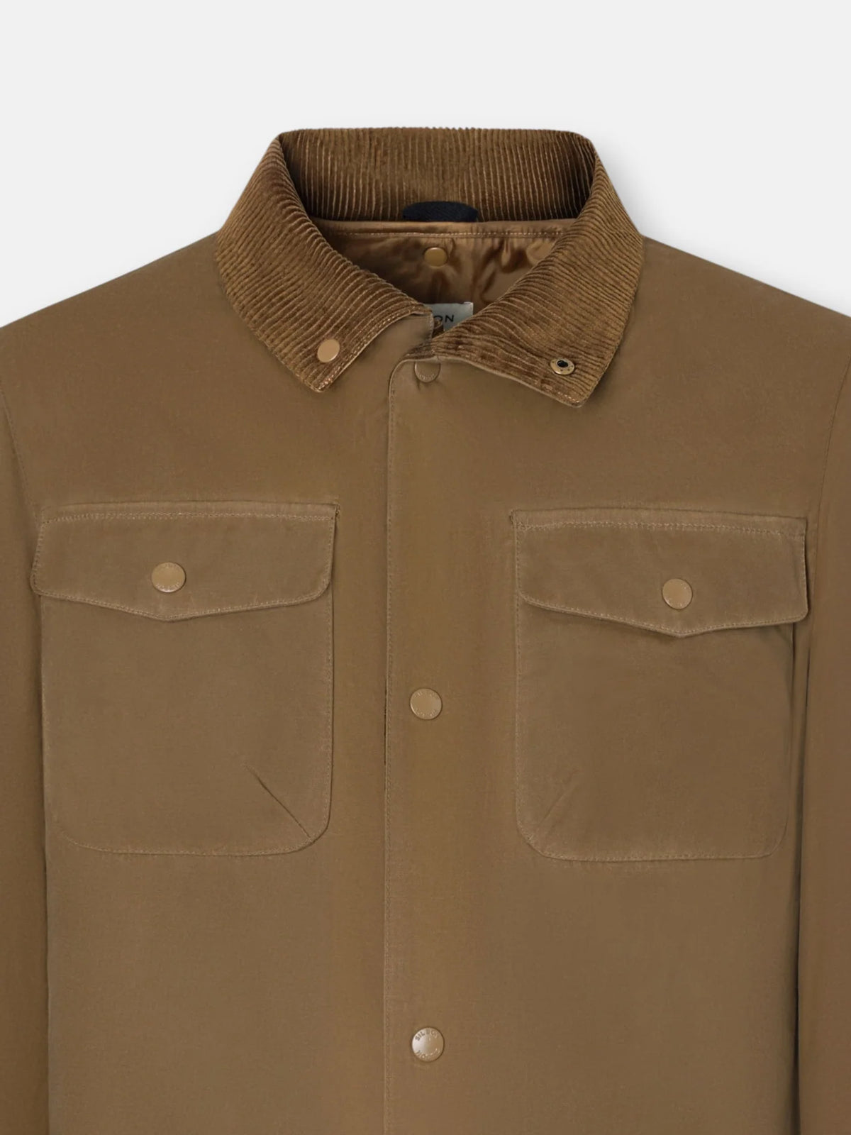 ABRIGO SILBON ENCERADO BOLSILLO - BEIGE
