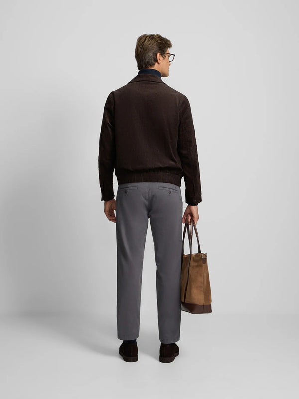 CHAQUETA SILBON PANA - MARRON