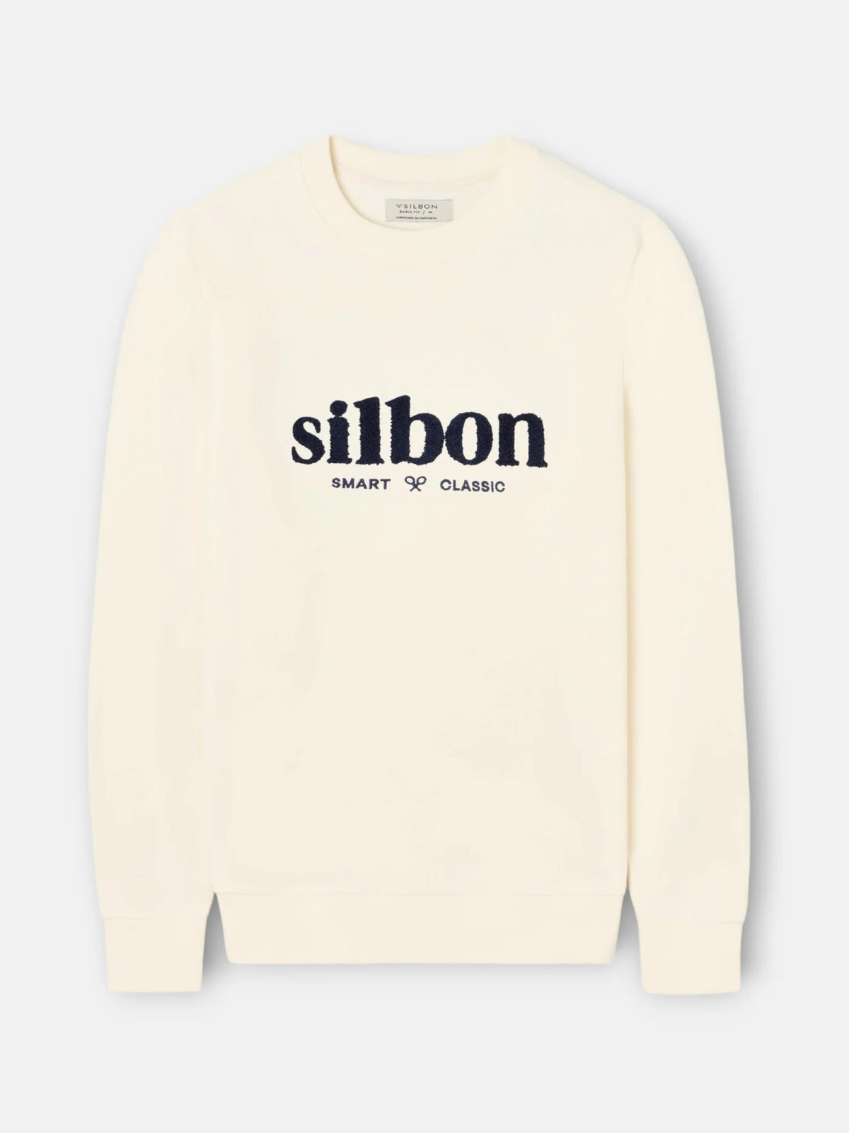SUDADERA SILBON SMART CLASSIC - CREMA