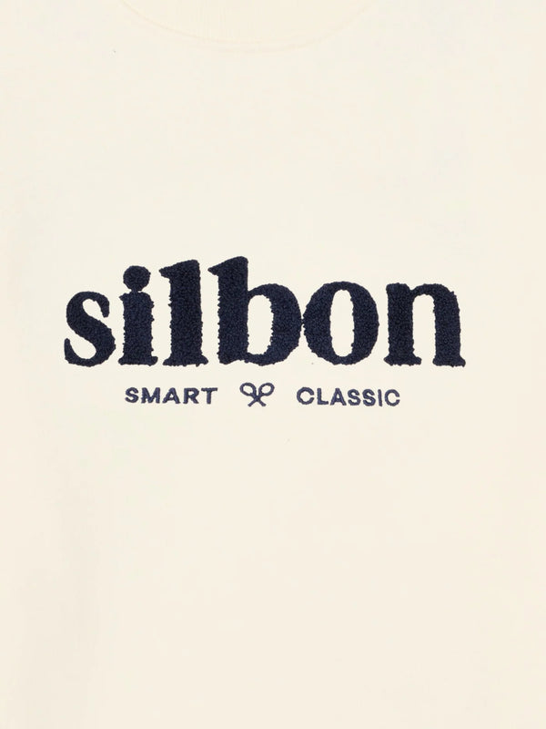 SUDADERA SILBON SMART CLASSIC - CREMA