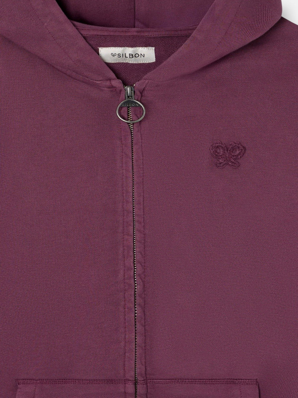 SUDADERA SILBON CREMALLERA GARMENT DYE - PETROLEO