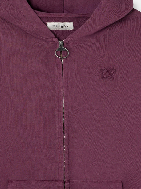 SUDADERA SILBON CREMALLERA GARMENT DYE - PETROLEO