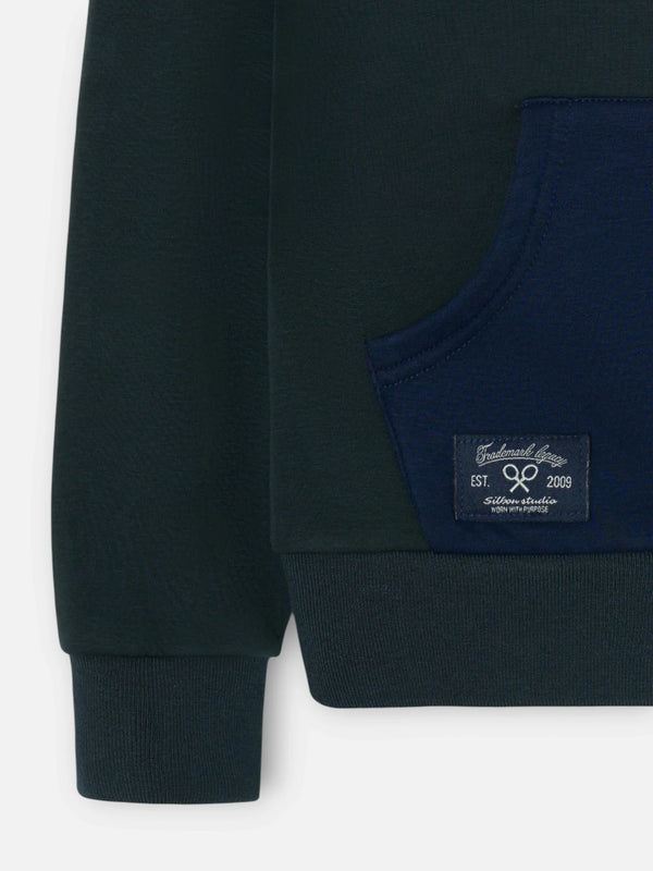 FORRO POLAR SILBON BICOLOR - VERDE