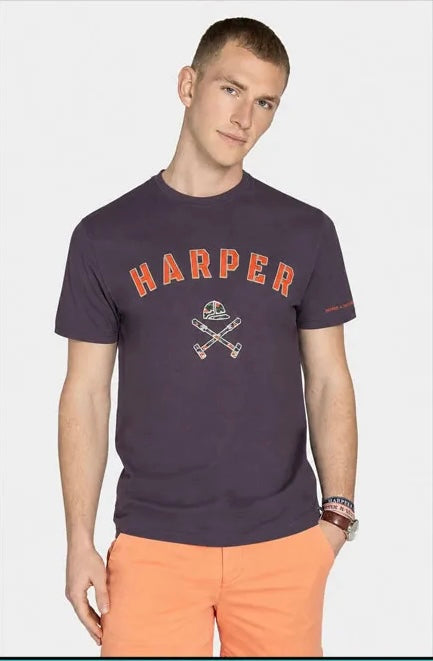 CAMISETA HARPER RETRO - PURPURA