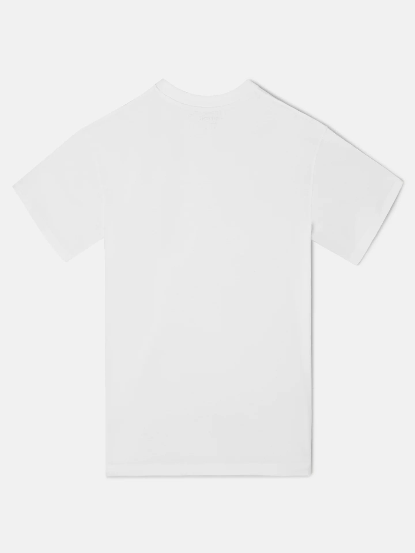 CAMISETA LISA MINILOGO PARCHE SILBON - BLANCO