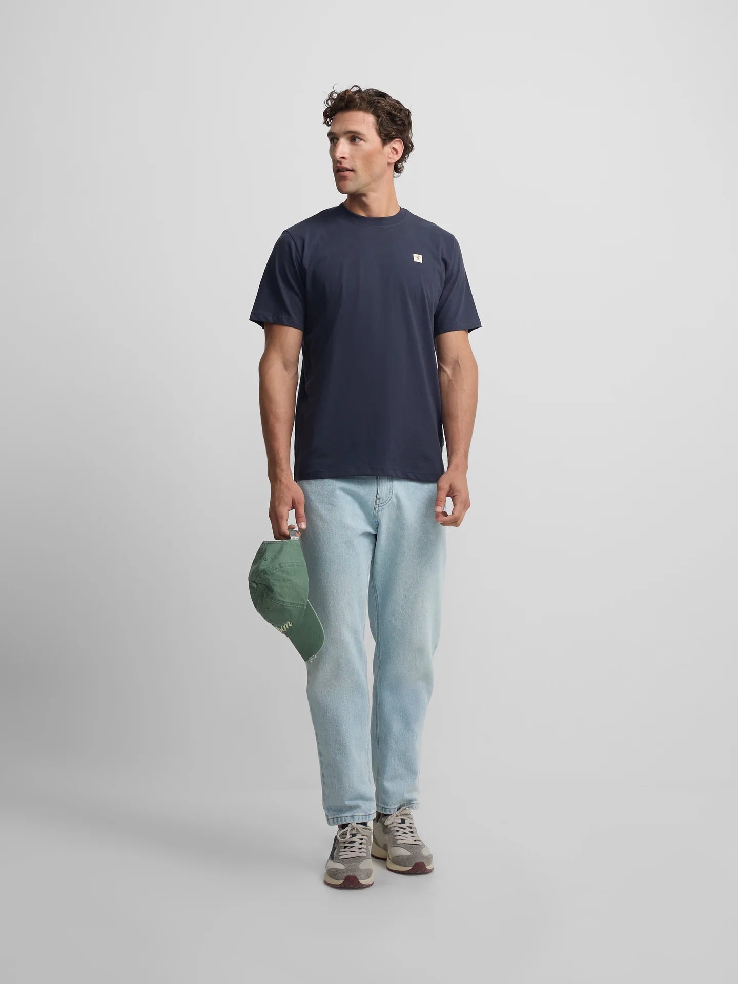 CAMISETA LISA MINILOGO PARCHE SILBON - MARINO