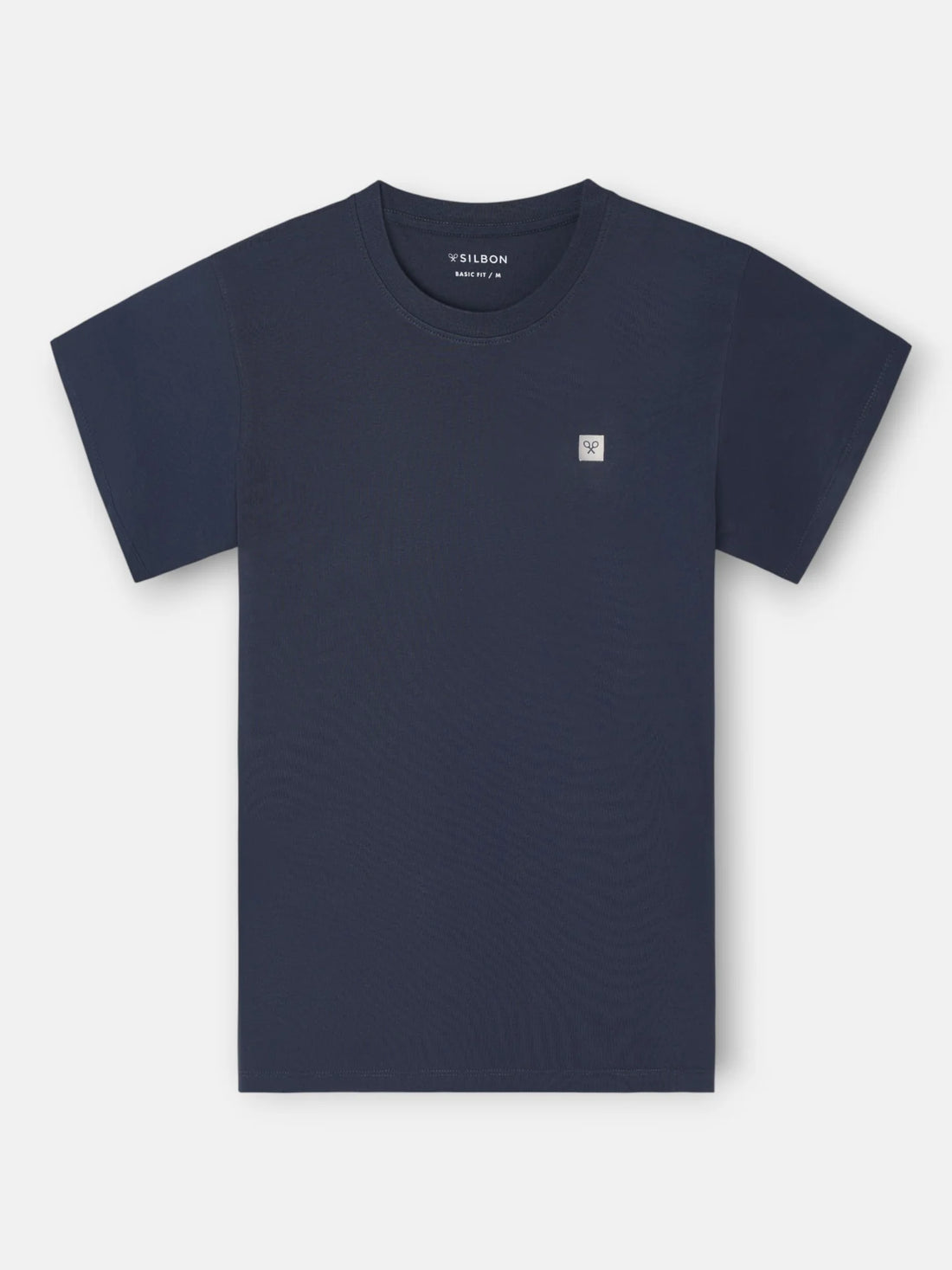 CAMISETA LISA MINILOGO PARCHE SILBON - MARINO