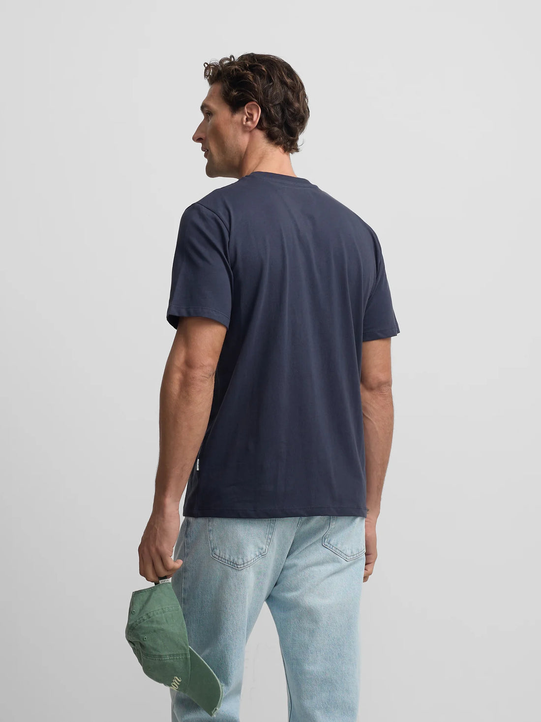 CAMISETA LISA MINILOGO PARCHE SILBON - MARINO
